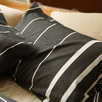 Fab the Home～Zebrano ゼブラノ～ モダンなモノトーンボーダー柄。柔らかくしなやかな手触りの枕カバー44×86cm（43×63cm用）